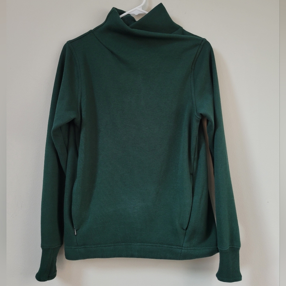 Athleta Cozy Karma Pullover Sweater Green Women's Size XXS Athleisure Layers Gym